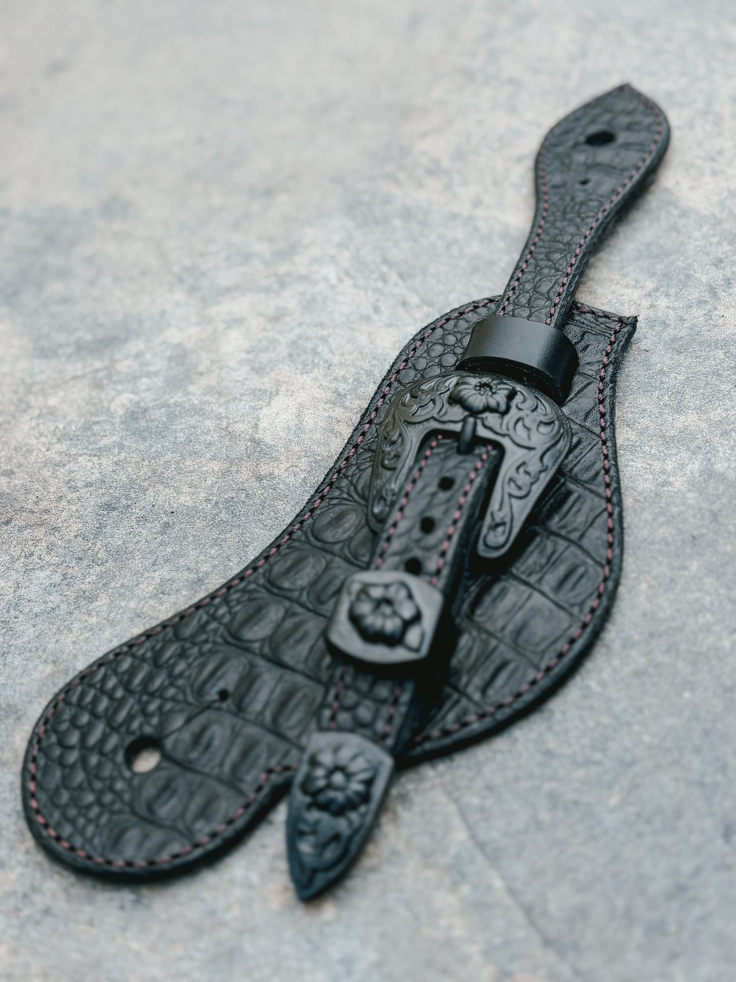 Black Amserdam Spur Straps